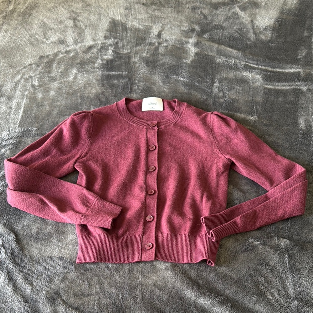 Aritzia Maroon Cardigan